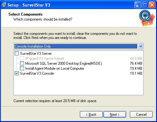 Install SurveilStar Console on other computer