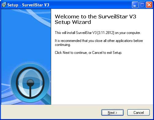 Install SurveilStar Server Step 1