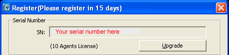 Please register SurveilStar in 15 days