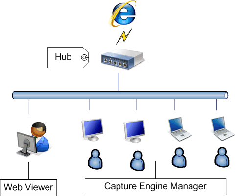 IT structure of SurveilStar Web Monitor