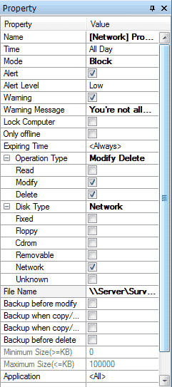 Block Deleting Files from Network