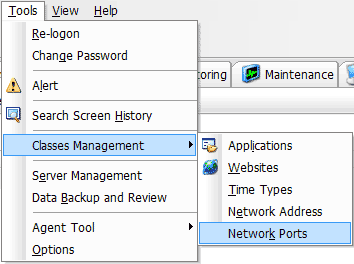 Network Ports Classes Management