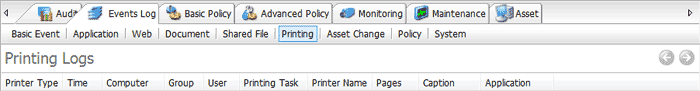Printing Monitoring Property