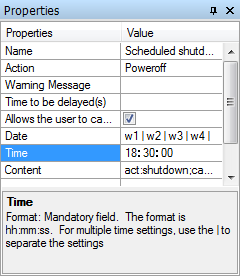 Agent configuration properties