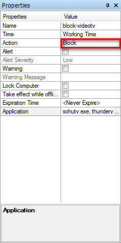 Application Policy Property