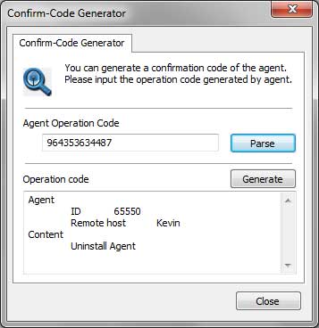 Confirm Code Generator