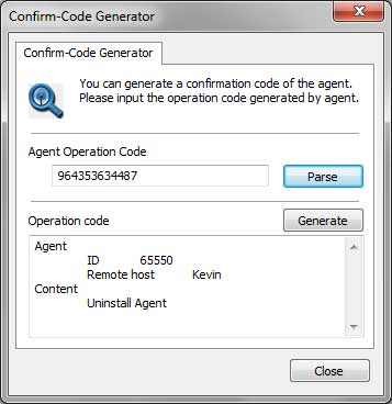 Confirm Code Generator