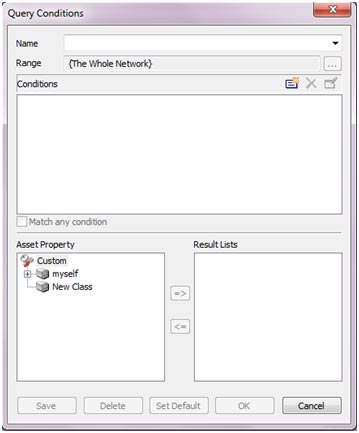 Example of Custom Assets Query Conditions