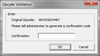 Operation Code Validation