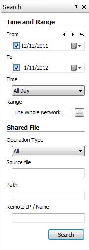 Search Access and Operation on Shared Files